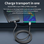 3A USB-C/Type-C to 8 Pin Elbow Fast Charge Data Cable, 3A Type-C to 8 Pin 1.2m, 3A Type-C to 8 Pin 2m