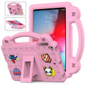 Handle Kickstand Children EVA Shockproof Tablet Case, For iPad mini 1 / 2 / 3 / 4 / 5, For iPad Air / Air 2 / iPad 5 / 6 / Pro 9.7, For iPad Pro 11 2018 / 2020 / 2021, For iPad Air 2020 / 2022 10.9 For iPad mini 1 2 3 4 5 Pink