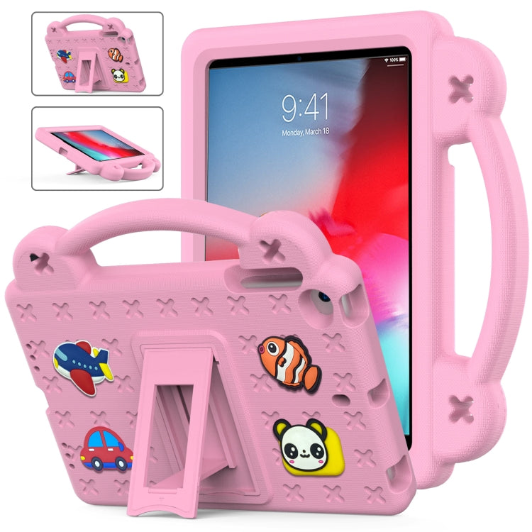 Handle Kickstand Children EVA Shockproof Tablet Case, For iPad mini 1 / 2 / 3 / 4 / 5, For iPad Air / Air 2 / iPad 5 / 6 / Pro 9.7, For iPad Pro 11 2018 / 2020 / 2021, For iPad Air 2020 / 2022 10.9 For iPad mini 1 2 3 4 5 Pink