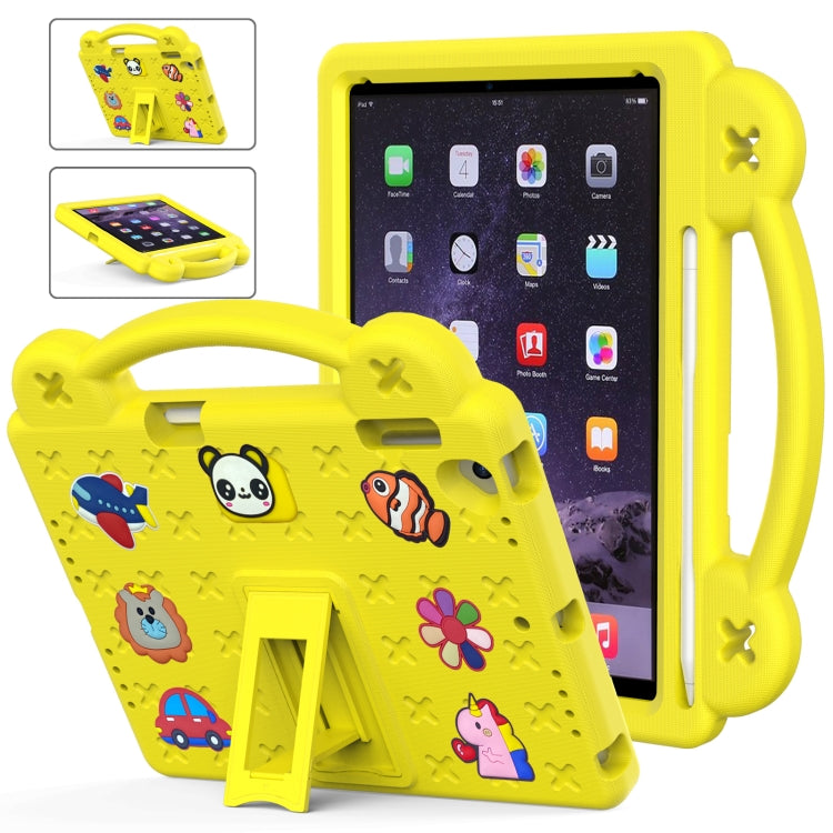 Handle Kickstand Children EVA Shockproof Tablet Case – Shockproof, Kickstand, For iPad mini 1 / 2 / 3 / 4 / 5, For iPad Air / Air 2 / iPad 5 / 6 / Pro 9.7, For iPad Pro 11 2018 / 2020 / 2021, For iPad Air 2020 / 2022 10.9 For iPad Air Air 2 iPad 5 6 Pro 9.7 Yellow