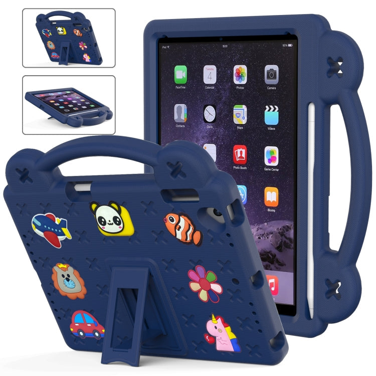Handle Kickstand Children EVA Shockproof Tablet Case – Shockproof, Kickstand, For iPad mini 1 / 2 / 3 / 4 / 5, For iPad Air / Air 2 / iPad 5 / 6 / Pro 9.7, For iPad Pro 11 2018 / 2020 / 2021, For iPad Air 2020 / 2022 10.9 For iPad Air Air 2 iPad 5 6 Pro 9.7 Navy Blue