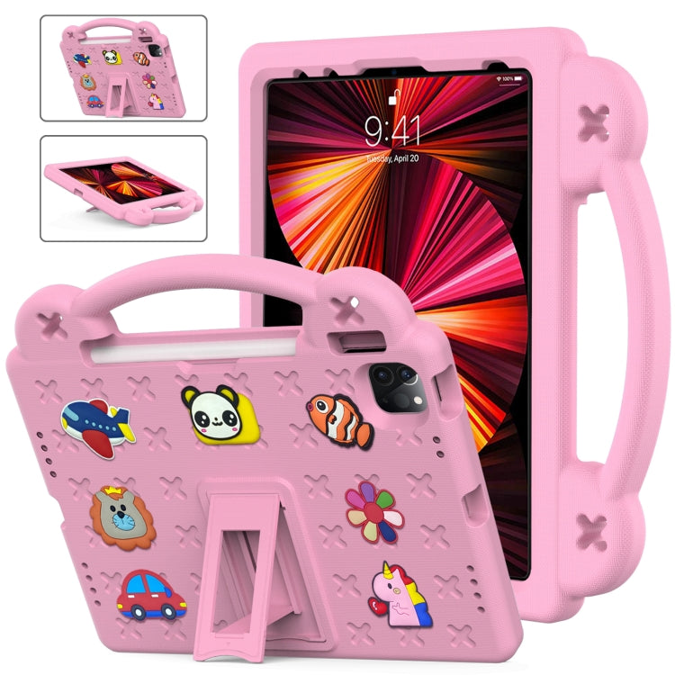 Handle Kickstand Children EVA Shockproof Tablet Case – Shockproof, Kickstand, For iPad mini 1 / 2 / 3 / 4 / 5, For iPad Air / Air 2 / iPad 5 / 6 / Pro 9.7, For iPad Pro 11 2018 / 2020 / 2021, For iPad Air 2020 / 2022 10.9 For iPad Pro 11 2018 2020 2021 Pink
