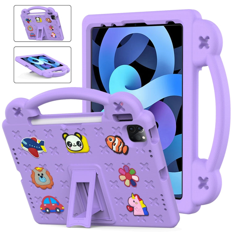 Handle Kickstand Children EVA Shockproof Tablet Case – Shockproof, Kickstand, For iPad mini 1 / 2 / 3 / 4 / 5, For iPad Air / Air 2 / iPad 5 / 6 / Pro 9.7, For iPad Pro 11 2018 / 2020 / 2021, For iPad Air 2020 / 2022 10.9 For iPad Air 2020 2022 10.9 Light Purple