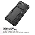 ZM02 Card Slot Holder Phone Case, For iPhone SE 2022 / SE 2020 / 8 / 7, For iPhone 8 Plus / 7 Plus, For iPhone XS / X, For iPhone XR, For iPhone XS Max, For iPhone 11, For iPhone 11 Pro, For iPhone 11 Pro Max
