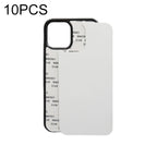 2D Blank Sublimation Phone Case, For iPhone 14 10 PCS, For iPhone 14 Plus 10 PCS, For iPhone 14 Pro 10 PCS, For iPhone 14 Pro Max 10 PCS For iPhone 14 10 PCS Black