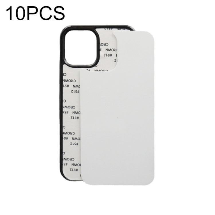 2D Blank Sublimation Phone Case, For iPhone 14 10 PCS, For iPhone 14 Plus 10 PCS, For iPhone 14 Pro 10 PCS, For iPhone 14 Pro Max 10 PCS For iPhone 14 10 PCS Black