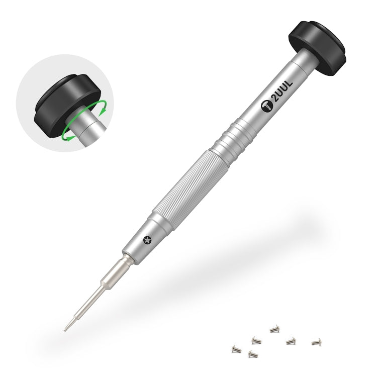 2UUL Colorful Flyshaft Screwdriver, Pentalobe 0.8mm, Corss 1.2/1.5, Convex Cross 2.5mm, Tri-point 0.6mm, Torx T2 – Durable Build, Easy to Use