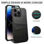 Suteni Calf Texture Card Slots Phone Case, For iPhone 14 Pro Max