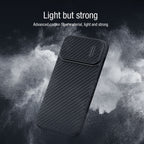 NILLKIN Synthetic Fiber Camshield Phone Case, For iPhone 14 Plus, For iPhone 14 Pro