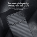 NILLKIN Synthetic Fiber Camshield Phone Case, For iPhone 14 Plus, For iPhone 14 Pro