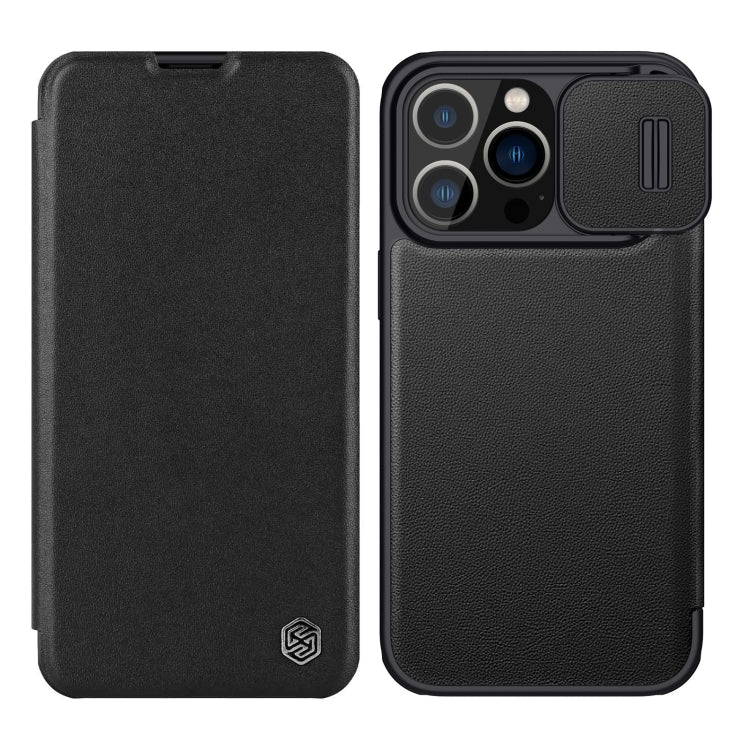 NILLKIN QIN Series Pro Leather Phone Case, For iPhone 14 Pro For iPhone 14 Pro Black