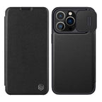 NILLKIN QIN Series Pro Leather Phone Case, For iPhone 14 Pro For iPhone 14 Pro Black