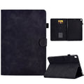 Embossed Smile Flip Tablet Leather Smart Case, For iPad 10.2 / Air 10.5 2019, For iPad Air 2022 / 2020 10.9, For iPad mini 2024 / mini 6, For iPad 9.7 2018&2017 / Air 2 / Air For iPad 10.2 Air 10.5 2019 Black