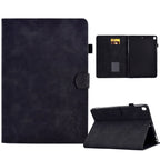 Embossed Smile Flip Tablet Leather Smart Case, For iPad 10.2 / Air 10.5 2019, For iPad Air 2022 / 2020 10.9, For iPad mini 2024 / mini 6, For iPad 9.7 2018&2017 / Air 2 / Air For iPad 10.2 Air 10.5 2019 Black