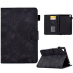 Embossed Smile Flip Tablet Leather Smart Case, For iPad mini 5/4/3/2/1 For iPad mini 5 4 3 2 1 Black