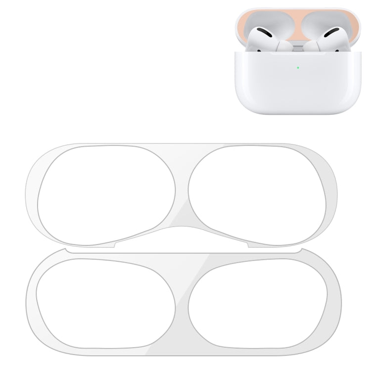 Wireless Earphone Protective Case Metal Sticker – Magnetic, Ultra-thin, For Apple AirPods Pro 2 For Apple AirPods Pro 2 Silver