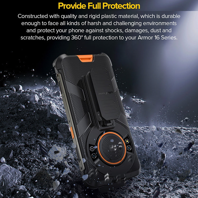 Ulefone Back Clip Phone Case with Carabiner – TPU, For Ulefone Power Armor 16 Pro / Power Armor 16S