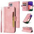 BETOPNICE Dual-side Buckle Leather Phone Case, For Samsung Galaxy A22 5G, For Samsung Galaxy S21 5G For Samsung Galaxy A22 5G Pink