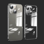 Dustproof Glass Lens Protection Electroplating Phone Case, For iPhone 13, For iPhone 13 Pro For iPhone 13 Black