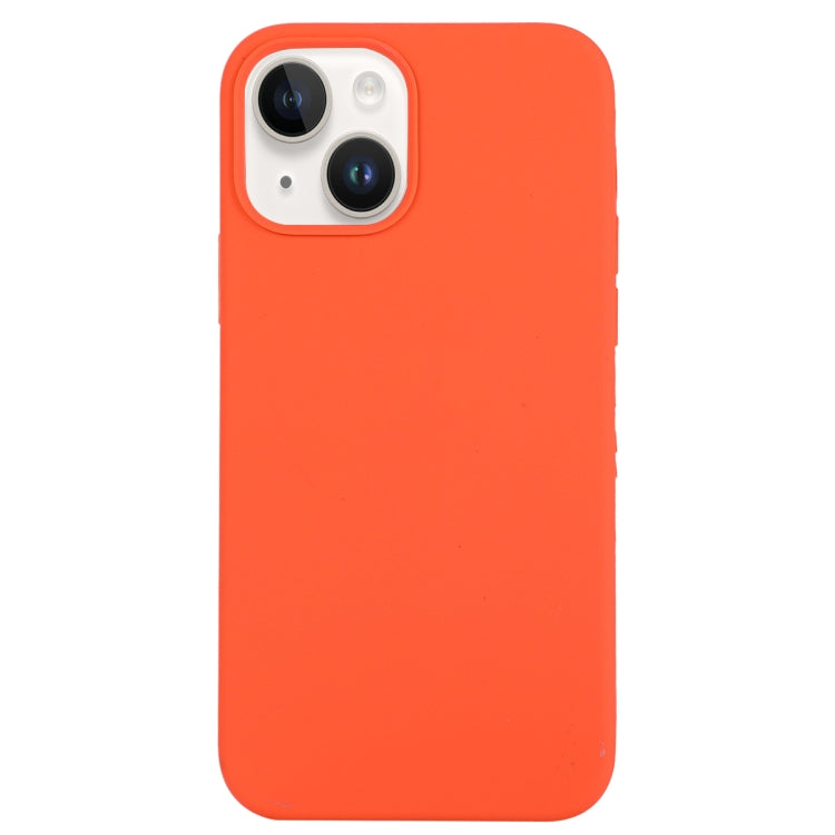 Solid Silicone Phone Case, For iPhone 14, For iPhone 14 Plus For iPhone 14 Orange