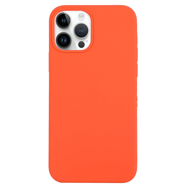 Solid Silicone Phone Case, For iPhone 14 Pro, For iPhone 14 Pro Max For iPhone 14 Pro Orange