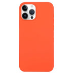 Solid Silicone Phone Case, For iPhone 14 Pro, For iPhone 14 Pro Max For iPhone 14 Pro Orange