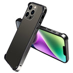 TPU + Aluminum Alloy Frame Phone Case, For iPhone 14, For iPhone 14 Plus For iPhone 14 Black