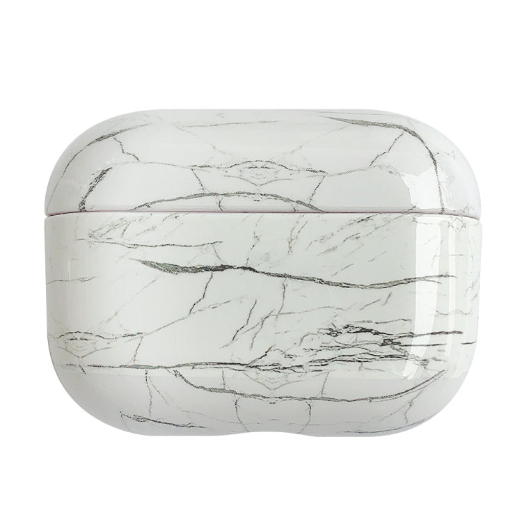 Marble Pattern Wireless Earphone Protective Case, For AirPods Pro 2 For AirPods Pro 2 White