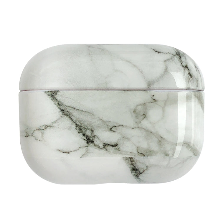 Marble Pattern Wireless Earphone Protective Case – Durable Build, Easy to Use, For AirPods Pro 2 For AirPods Pro 2 White Grey