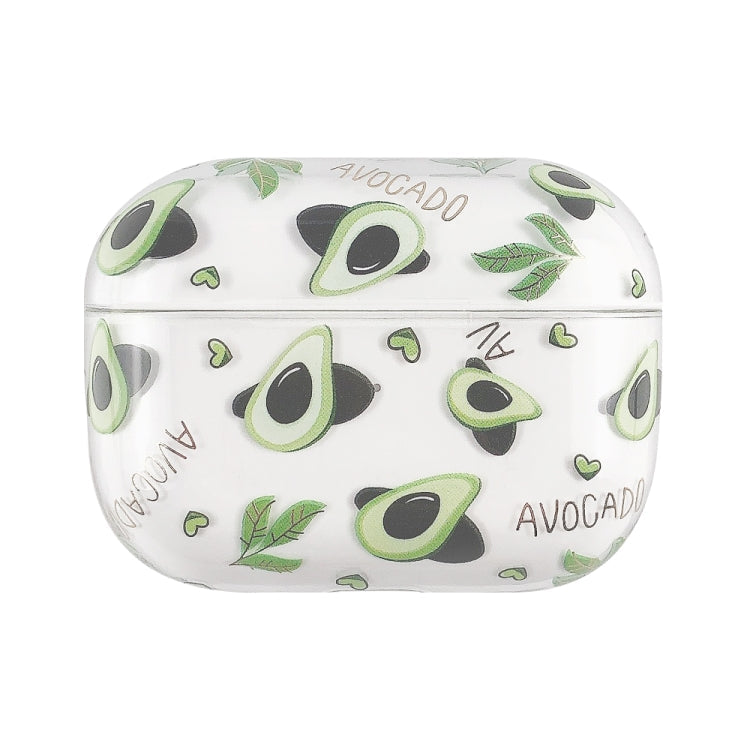 Bronzing Fruit Pattern PC Earphone Hard Protective Case, For AirPods Pro 2 For AirPods Pro 2 Avocado