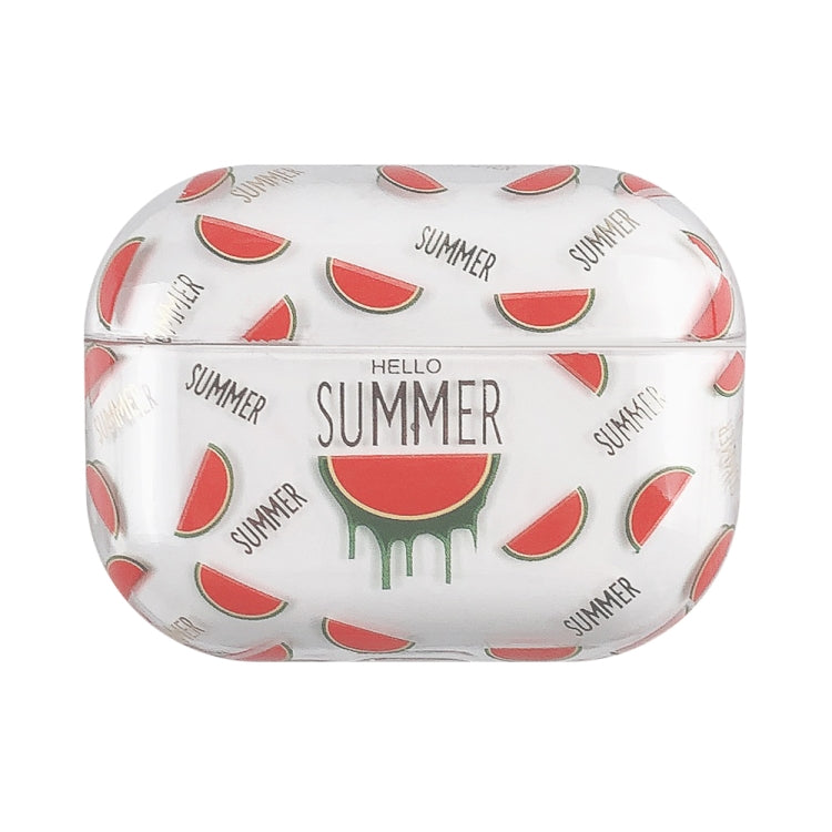 Bronzing Fruit Pattern PC Earphone Hard Protective Case – Anti-Scratch, For AirPods Pro 2 For AirPods Pro 2 Watermelon
