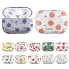 Bronzing Fruit Pattern PC Earphone Hard Protective Case, For AirPods Pro 2