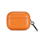 PU Leather Wireless Bluetooth Earphone Protective Case, For Apple AirPods Pro, For Apple AirPods Pro 2 For Apple AirPods Pro Golden Brown