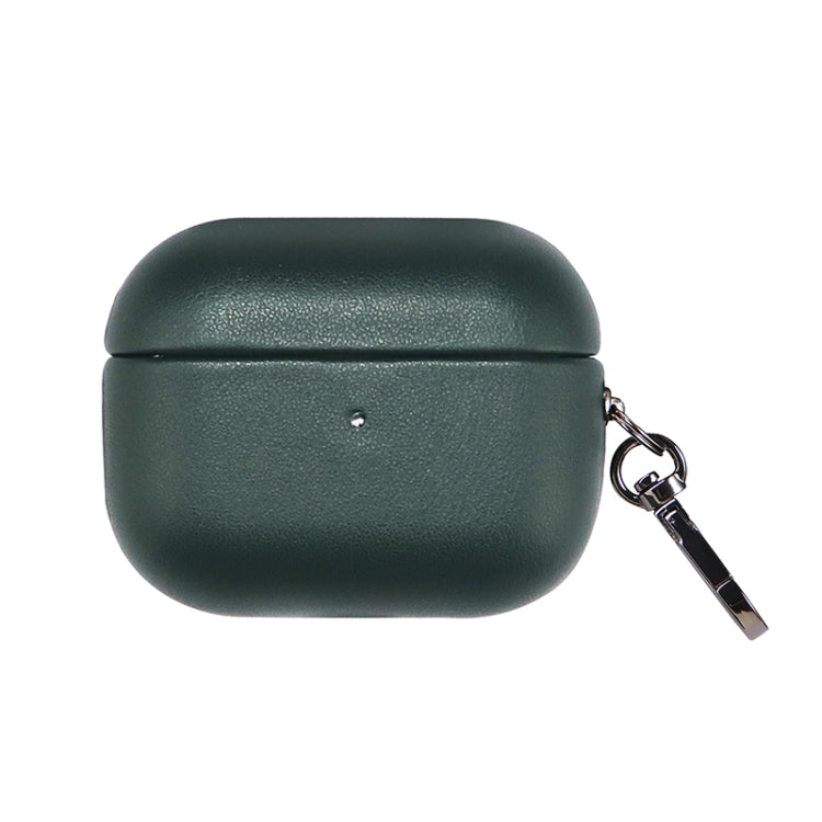 PU Leather Wireless Bluetooth Earphone Protective Case – Wear-resistant, Leather, Bluetooth, For Apple AirPods Pro, For Apple AirPods Pro 2 For Apple AirPods Pro Dark Green