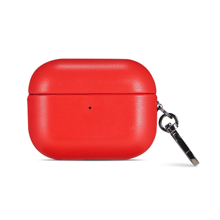 PU Leather Wireless Bluetooth Earphone Protective Case – Wear-resistant, Leather, Bluetooth, For Apple AirPods Pro, For Apple AirPods Pro 2 For Apple AirPods Pro 2 Red