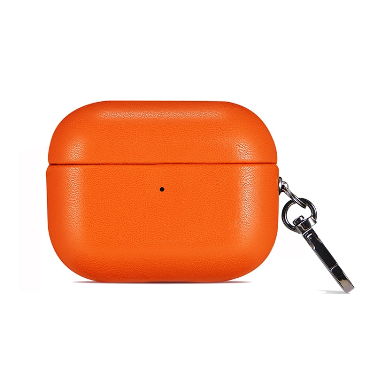PU Leather Wireless Bluetooth Earphone Protective Case – Wear-resistant, Leather, Bluetooth, For Apple AirPods Pro, For Apple AirPods Pro 2 For Apple AirPods Pro 2 Orange