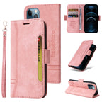 BETOPNICE Dual-side Buckle Leather Phone Case, For iPhone 12 mini, For iPhone 12 / 12 Pro, For iPhone 12 Pro Max, For iPhone 11 For iPhone 12 mini Pink