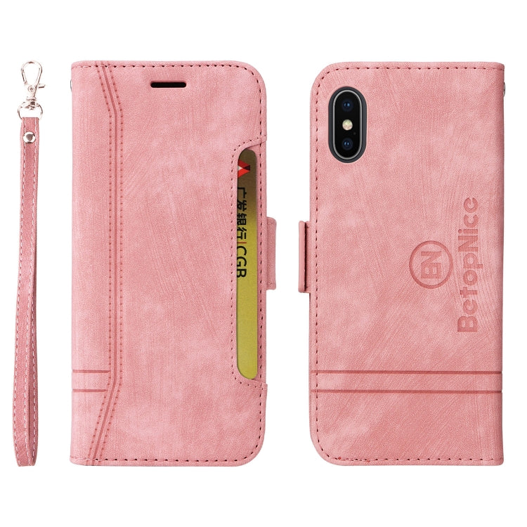BETOPNICE Dual-side Buckle Leather Phone Case, For iPhone XS Max, For iPhone SE 2022 / SE 2020 / 7 / 8, For iPhone 7 Plus / 8 Plus
