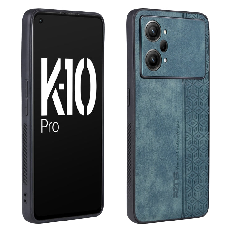 AZNS 3D Embossed Skin Feel Phone Case – Leather, TPU, For iPhone 12 Pro Max, For iPhone 12 Pro, For OPPO K10 Pro 5G, For vivo S15 For OPPO K10 Pro 5G Dark Green