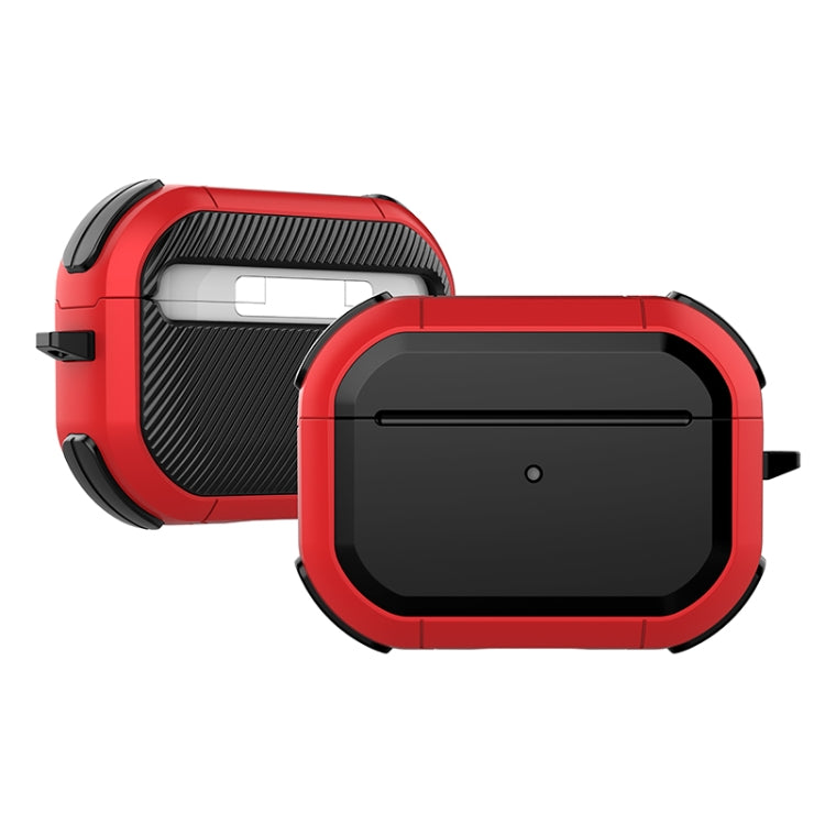 Wireless Earphones Shockproof Thunder Mecha TPU Protective Case – Shockproof, TPU, For AirPods Pro 2 For AirPods Pro 2 Red