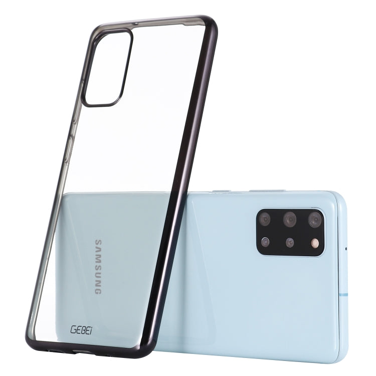 GEBEI Plating TPU Shockproof Protective Case, For Galaxy S20, For Galaxy S20+, For Galaxy S20 Ultra For Galaxy S20 Black