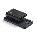 DG.MING M2 Series 3-Fold Card Bag Magnetic Leather Case, For iPhone 14, For iPhone 14 Plus, For iPhone 14 Pro, For iPhone 14 Pro Max