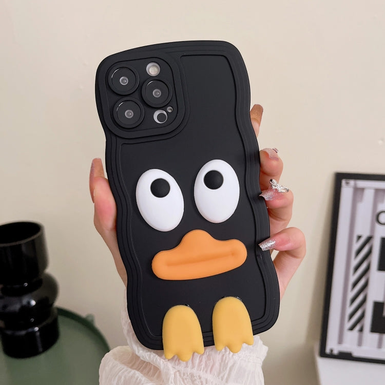 Wave Edge Big Duck Silicone Phone Case with Wristband – Durable Build, Easy to Use, For iPhone 11 Pro Max, For iPhone 13 mini