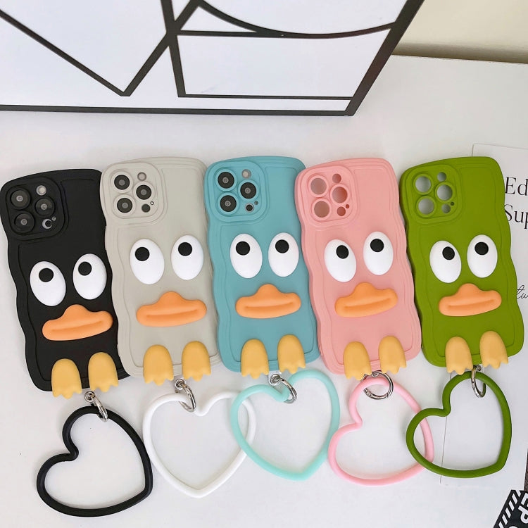 Wave Edge Big Duck Silicone Phone Case with Wristband – Durable Build, Easy to Use, For iPhone 11 Pro Max, For iPhone 13 mini