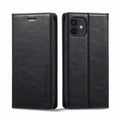 LC.IMEEKE RFID Anti-theft Leather Phone Case, For iPhone 12 mini, For iPhone 11, For iPhone 11 Pro, For iPhone 11 Pro Max For iPhone 12 mini Black
