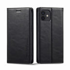 LC.IMEEKE RFID Anti-theft Leather Phone Case, For iPhone 12 mini, For iPhone 11, For iPhone 11 Pro, For iPhone 11 Pro Max For iPhone 12 mini Black