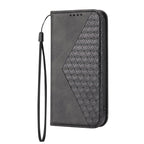 Cubic Grid Calf Texture Magnetic Closure Leather Phone Case, For iPhone 12 mini, For iPhone 12 / 12 Pro, For iPhone 12 Pro Max, For iPhone 11