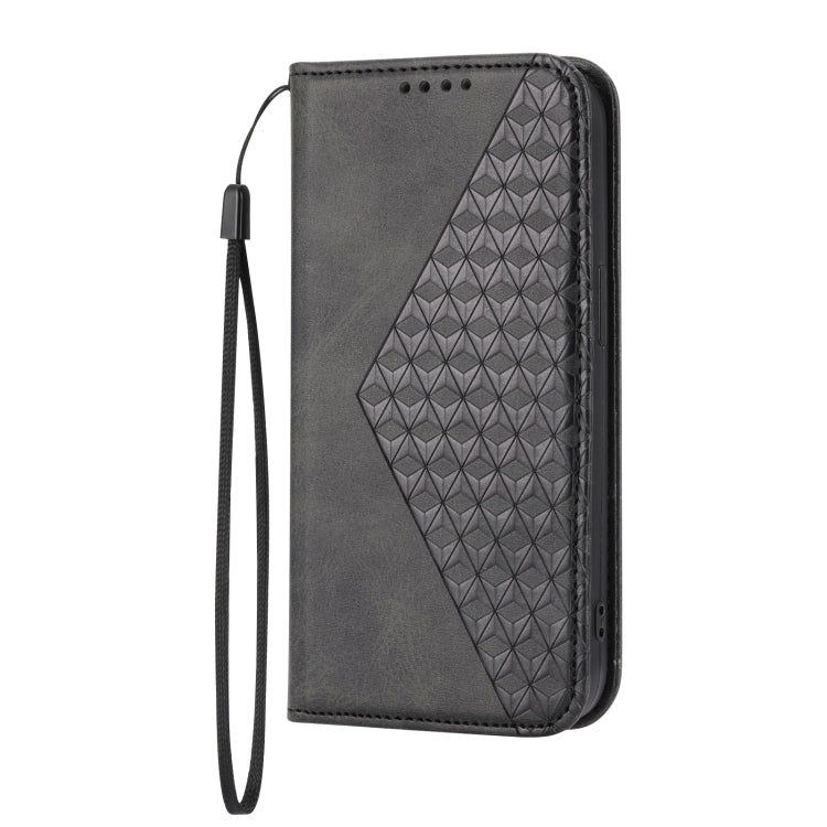 Cubic Grid Calf Texture Magnetic Closure Leather Phone Case, For iPhone 11 Pro, For iPhone 11 Pro Max, For iPhone X / XS, For iPhone XR