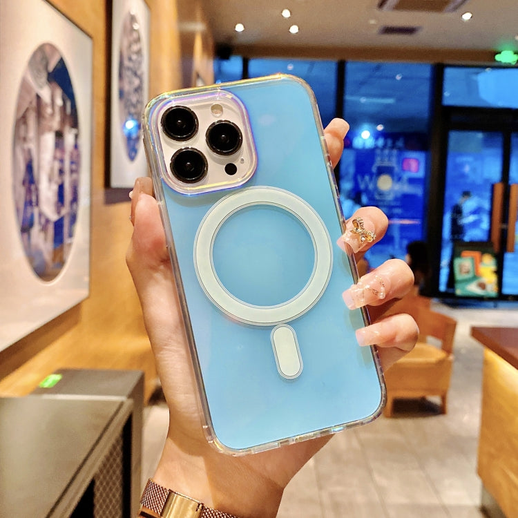 MagSafe Magnetic Color Plated Phone Case, For iPhone 14 Pro Max, For iPhone 14 Pro, For iPhone 14, For iPhone 14 Plus, For iPhone 13 Pro Max, For iPhone 13 Pro, For iPhone 13, For iPhone 12 Pro Max For iPhone 14 Pro Max Blue