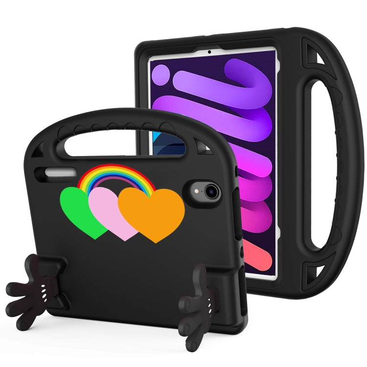 Love Small Palm Holder EVA Tablet Case – Durable Build, Easy to Use, For iPad mini 2024 /mini 6, For iPad 10.2 / iPad Pro 10.5, For iPad mini 2024 / mini 6, For Samsung Tab S6 Lite, For Walmart Onn 8 inch Tablet 2024, For Samsung Galaxy Tab A 8.0 2019... For iPad mini 2024 mini 6 Black